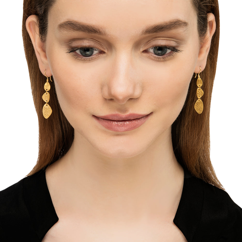 Round Diamond Drop Earrings | Ouros Jewels